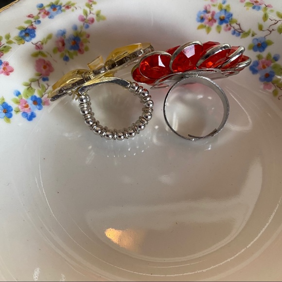 Flower ring pair - Picture 3 of 6